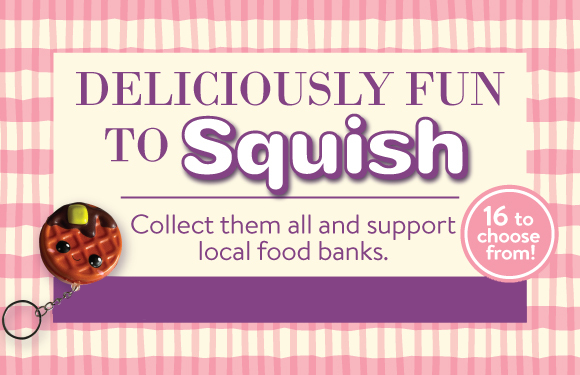 Collect all 16 Squishies!