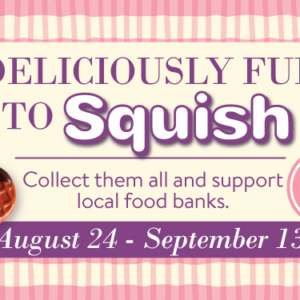 Collect all 16 Squishies!