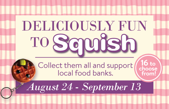 Collect all 16 Squishies!